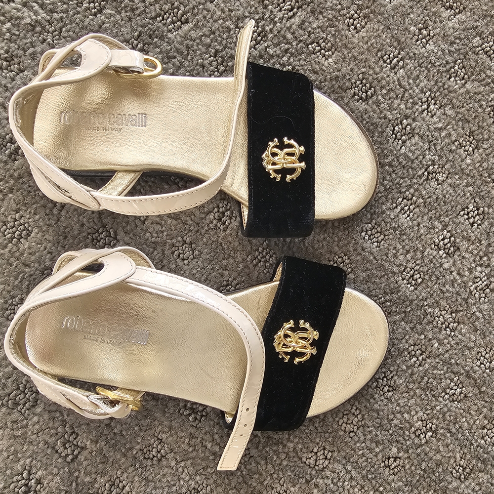 Roberto Cavalli Girls Sandals – Size 27 (Made in Italy)